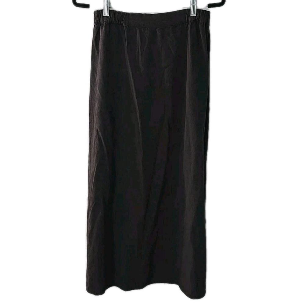 CP Shades Brown Gray Maxi Skirt With Elastic Waist‎ Size Medium